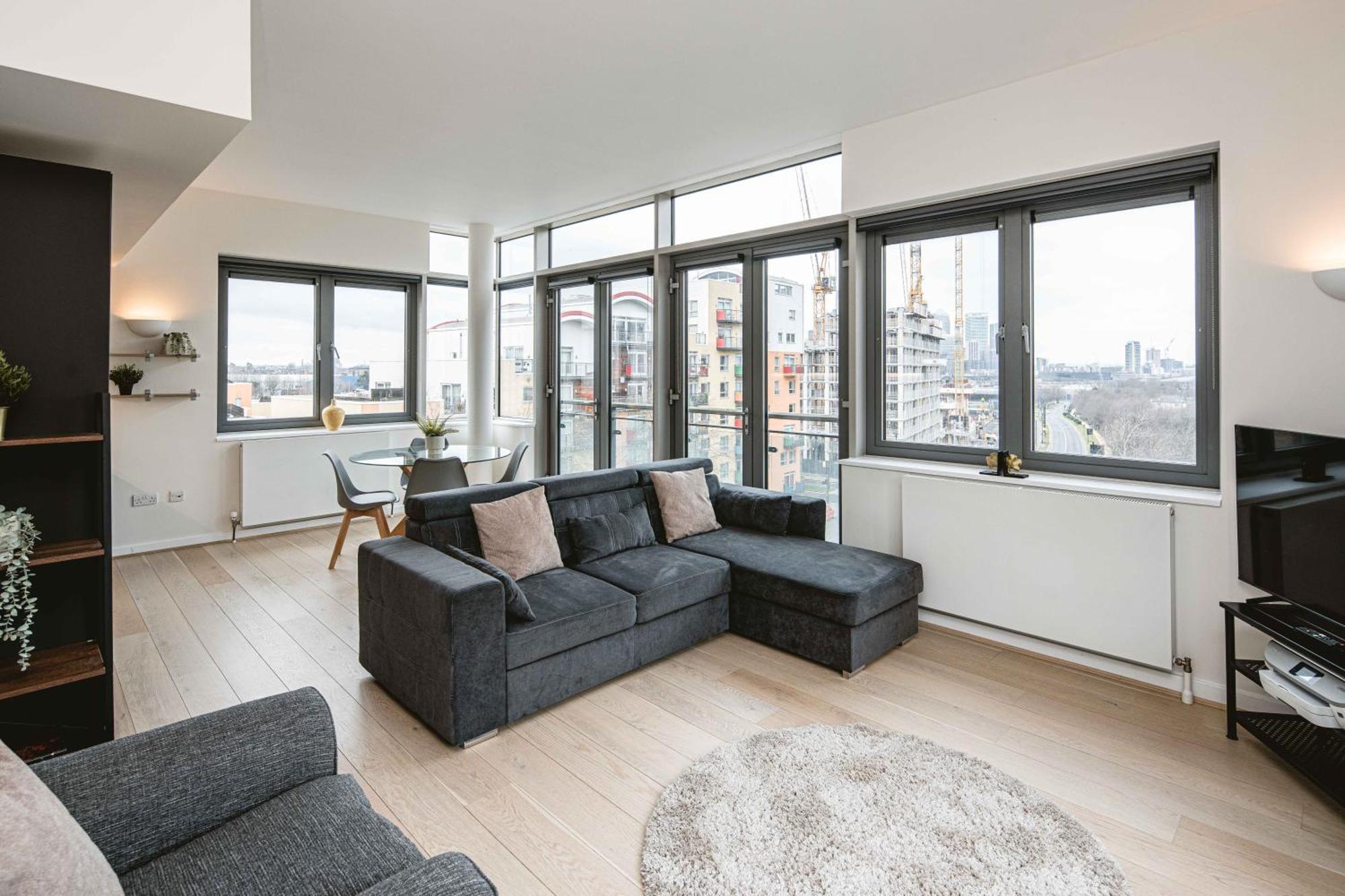 Beautiful Penthouse Apartment With Private Terrace In Greenwich Peninsula London Exterior foto